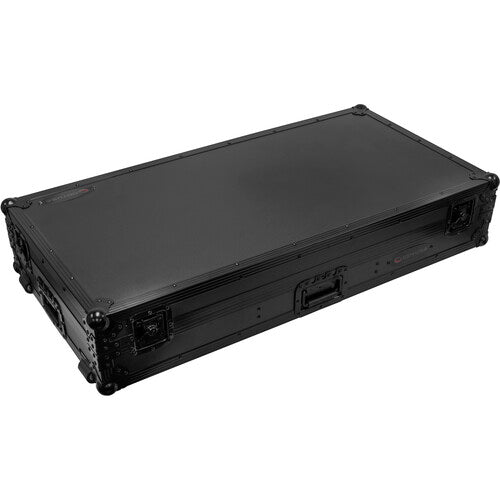 Odyssey FZ12CDJWXD2BL Flight-case cercueil extra profond pour table de mixage DJ 12" et deux lecteurs multimédia grand format (tout noir)