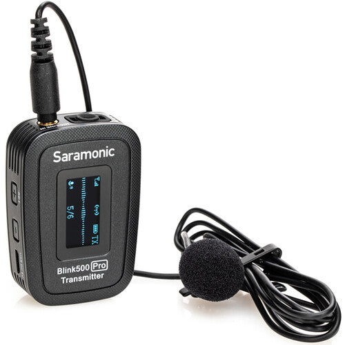 Saramonic Blink 500 Pro B2 Système de microphone sans fil Omni Lavalier 2,4 GHz pour appareil photo numérique pour 2 personnes