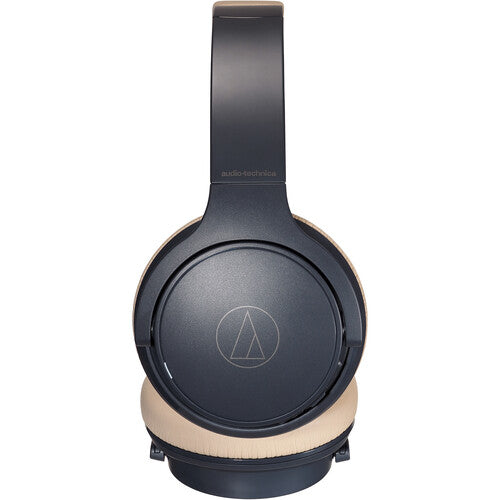 Audio-Technica ATH-S220BT Consumer Wireless On-Ear Headphones - Navy Blue