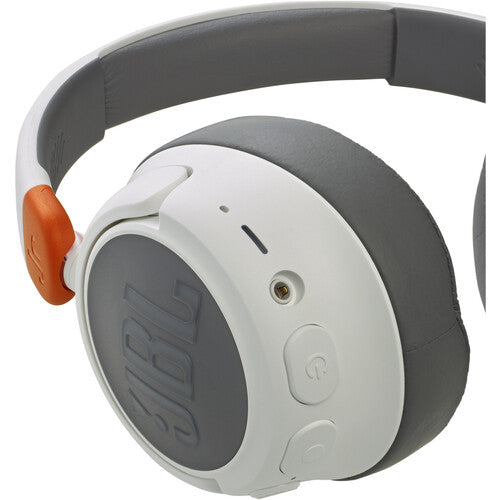 JBL JR 460NC Noise-Canceling Wireless Over-Ear Kids Headphones (White)