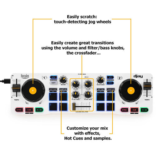 Hercules DJCONTROL-MIX Mélange de contrôle DJ pour smartphone