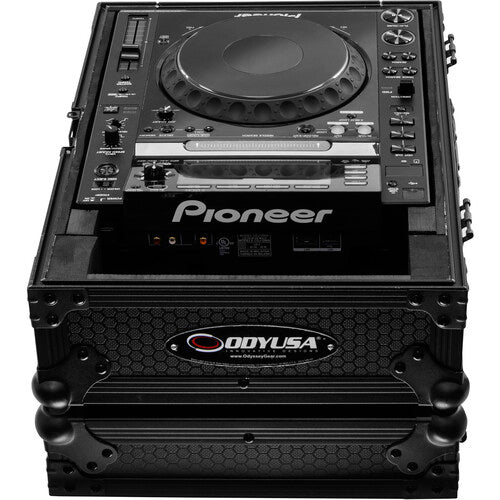 Odyssey 810127 Boîtier de carte industrielle compatible avec la plupart des tables de mixage DJ ou multijoueurs CDJ 12" (tout noir)