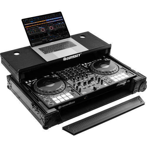 Odyssey 810233 Boîtier industriel de style coulissant pour Pioneer DDJ-1000/SRT (noir sur noir)