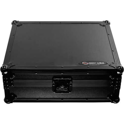 Odyssey FZDJMV10BL Black Label Flight Case pour table de mixage Pioneer DJM-V10 (noir sur noir)