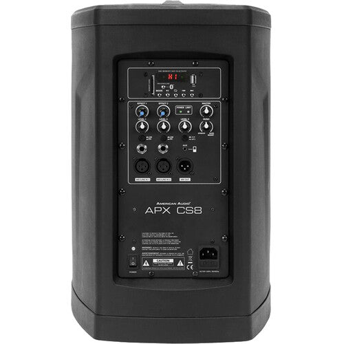 American Audio APX-CS8 Powered Column PA System Mixer and Bluetooth (Black)