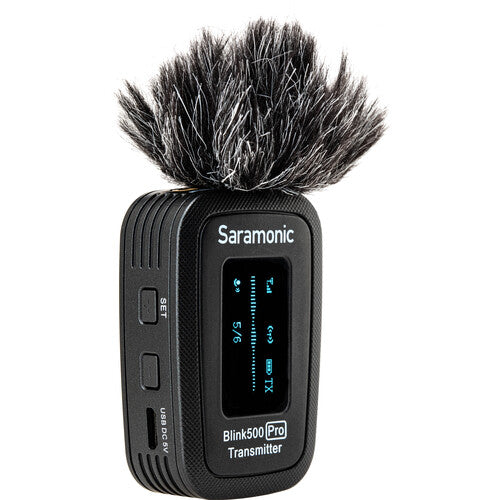 Émetteur Saramonic Blink 500 Pro TX avec micro intégré et micro-cravate - 2,4 GHz