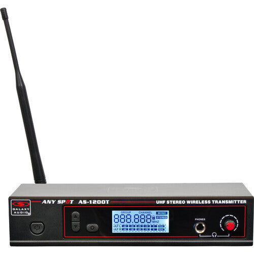 Galaxy Audio AS-1200-4 Twin Pack Système de moniteur intra-auriculaire sans fil avec 4 récepteurs et EB4 (D: 584 à 607 MHz)