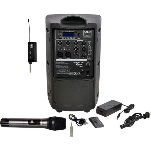 Galaxy Audio Traveler Quest TQ8X PA avec système de micro sans fil GTU-H0P5A0 (A : 524,5 à 594,5 MHz)