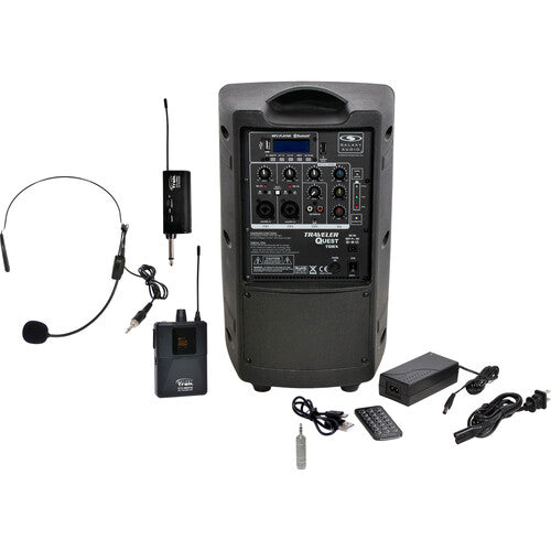 Galaxy Audio Traveler Quest TQ8X PA avec système de micro sans fil GTU-S0P5B0 (B : 524,5 à 594,5 MHz)