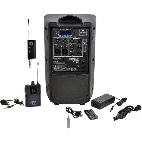 Galaxy Audio Traveler Quest TQ8X PA avec système de micro sans fil GTU-V0P5A0 (A : 524,5 à 594,5 MHz)