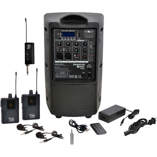 Galaxy Audio Traveler Quest TQ8X PA with GTU-VVP5AB Wireless Mic System (A & B: 524.5 to 594.5 MHz)