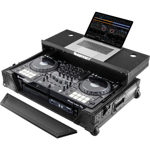 Odyssey 810271 Pioneer DDJ-1000 Industrial Board Glide Style 1U Case w/Wheels