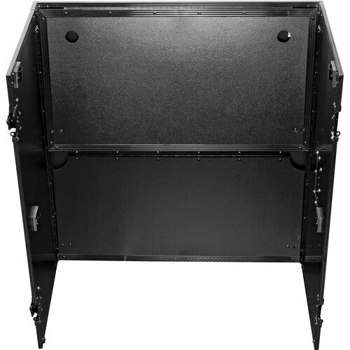 Odyssey 33"Wide x 36" Tall 2-Tier DJ Fold-Out Stand - Black
