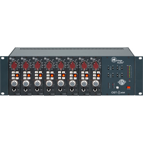 Heritage Audio OST-8 ADAT Rack 8 emplacements série 500 avec CAN Premium 24 bits/192 kHz