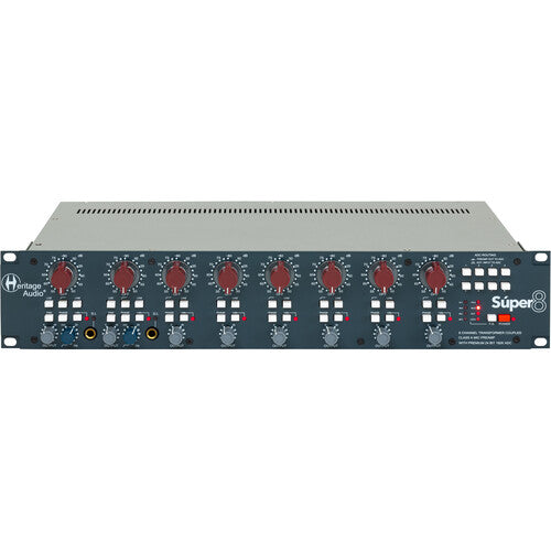 Heritage Audio Súper 8 8-Channel Microphone Preamp with Premium 24-Bit 192 kHz ADC