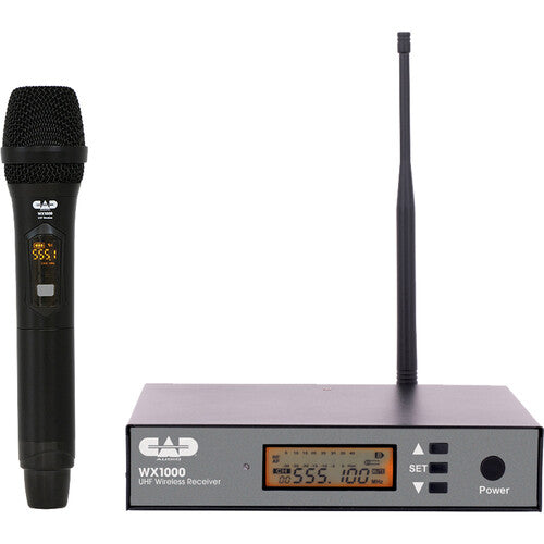Système de microphone portable cardioïde sans fil CAD WX1000HH (510 à 570 MHz)
