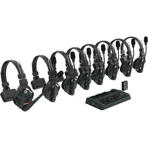 Hollyland HL-SOLIDCOM C1-8S Full-Duplex Wireless DECT Intercom System w/8 Headsets (1.9 GHz)