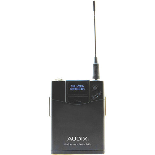 Audix AP62 C55 R62 Récepteur True Diversity double canal avec micro bodypack/cravate et émetteur de microphone portable (522 à 586 MHz)