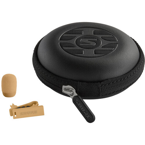 Shure UL4 UniPlex Cardioid Subminiature Lavalier Microphone for Bodypack Transmitter - 3-Pin LEMO (Tan)