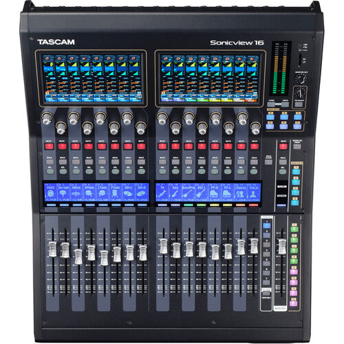 Tascam Sonicview 16XP Console de mixage numérique 16 canaux et enregistreur multipiste
