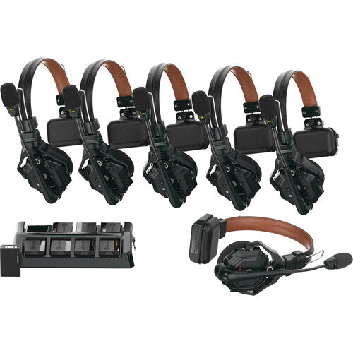 Hollyland SOLIDCOM C1 Pro-6S Full-Duplex Wireless Intercom System w/6 Headsets (1.9 GHz)