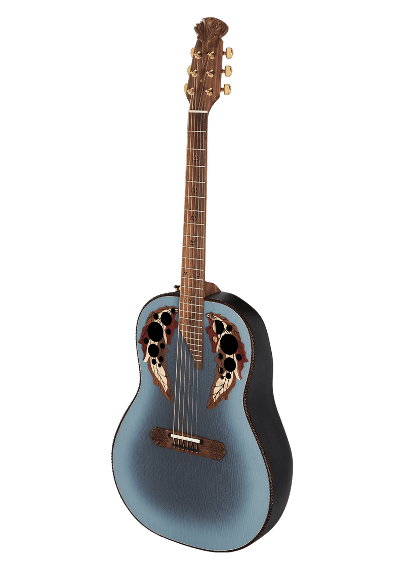 Ovation Adamas 1687GT-8 - Deep Body Acoustic-Electric Guitar - Reverse Blue Burst