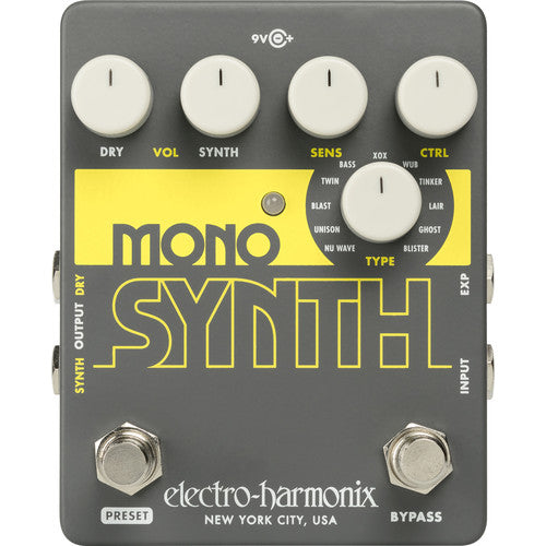 Electro-Harmonix MONO SYNTH Guitar Synthesizer Pedal