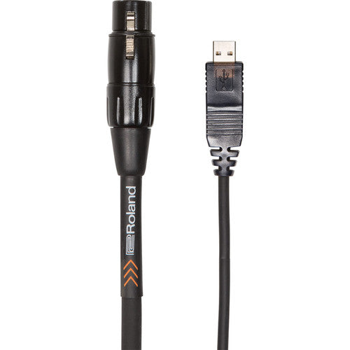 Roland RCC-10-USXF Black Series USB Type-A Male to XLR Female Cable