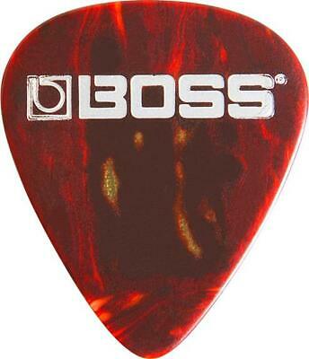 Boss BPK-12-SH Celluloid Guitar Picks Black Shell Heavy 12 pcs - Red One Music
