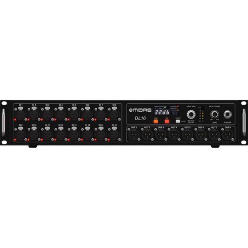 Midas Dl16 16-Input  8-Output Stage Box With 16 Midas Mic Preamps - Red One Music