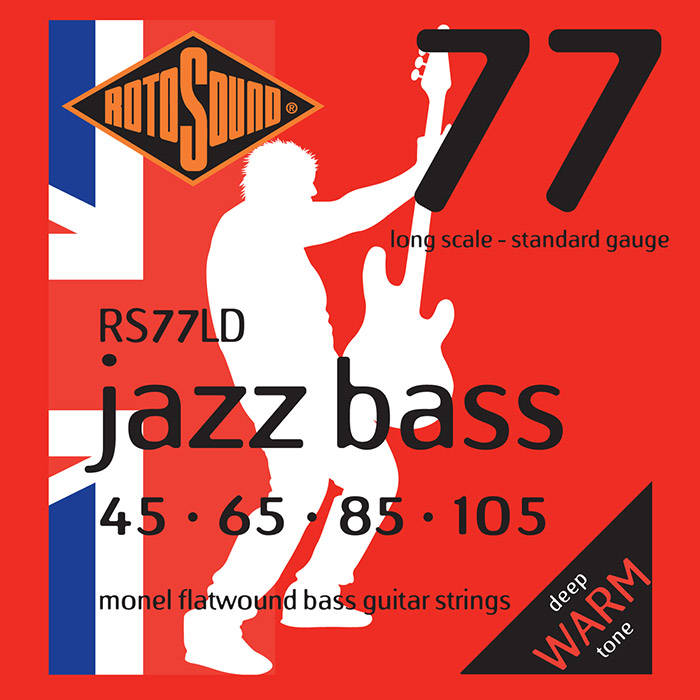 Rotosound RS77LD Jazz Bass 77 Monel Flatwound Bass 45-105