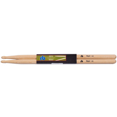 RB Drums RB-2B Maple Drum Sticks w/ Wood Tips