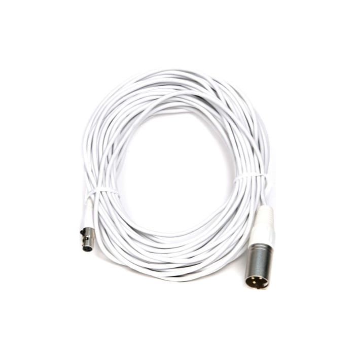 Audix CBLM50W Male XLR to Mini Female XLR Shielded Microphone Cable - 50' (White)