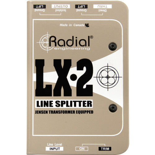 Radial Engineering LX2 Passive Line Splitter & Attenuator