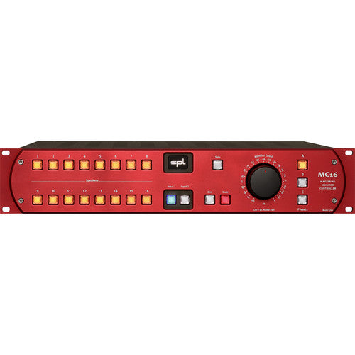 Contrôleur de moniteur SPL MC16 Mastering Grade - Rouge