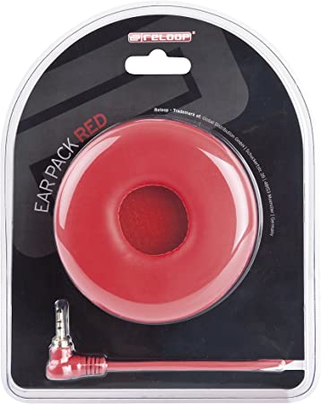 Reloop Ear Pack Replacement Helix Cord And Earcup - Red, Pair