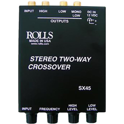 Rolls SX45 2-Way Stereo Crossover w/ Mono Sub Output