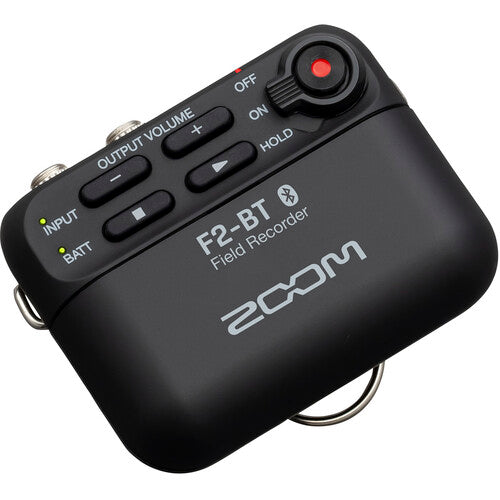 Zoom F2-BT Enregistreur de terrain portable ultracompact compatible Bluetooth avec microphone Lavalier