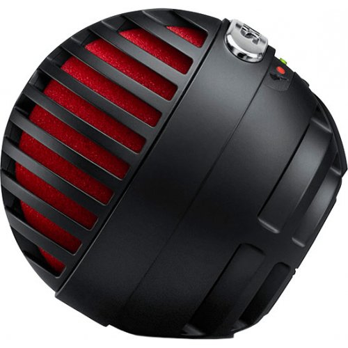 Shure MV5/A-B-LTG Motiv MV5 Digital Condenser Microphone (Black) - Red One Music