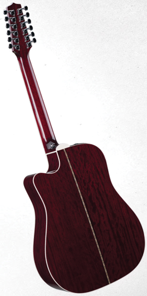 Takamine JJ325SRC-12 John Jorgenson Signature Guitare électrique acoustique 12 cordes (Bourgogne)