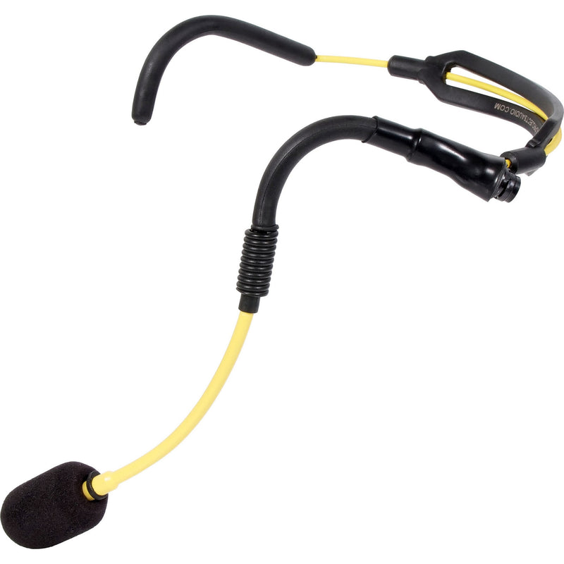 Galaxy Audio H2O7-Y-at imperméable à double oreille Microphone du casque de fitness à double oreille pour les émetteurs audio technica - Jaune