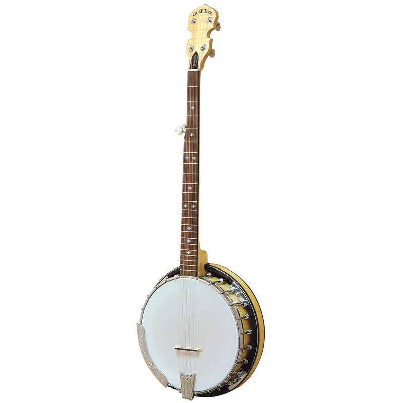 Banjo à résonateur en érable MC-150RP doré à 5 cordes avec anneau en acier 