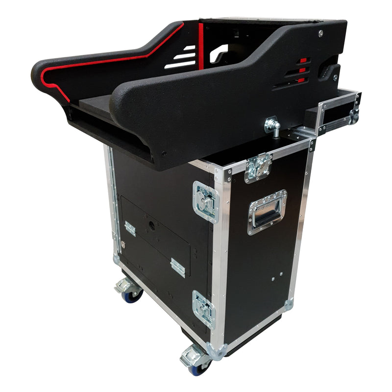 ProX XZ-FMID M32R Flip-ready Easy Retracting Hydraulic Lift Case - Red One Music