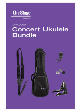 On-Stage UPK2000 Concert Ukulele Bundle