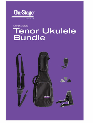 On-Stage UPK3000 Tenor Ukulele Bundle