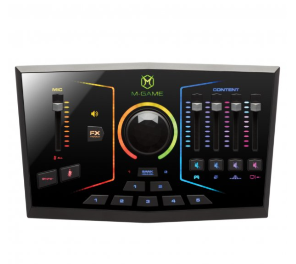M-Audio RGB Double interface audio de jeu/boîtier d'effets vocaux