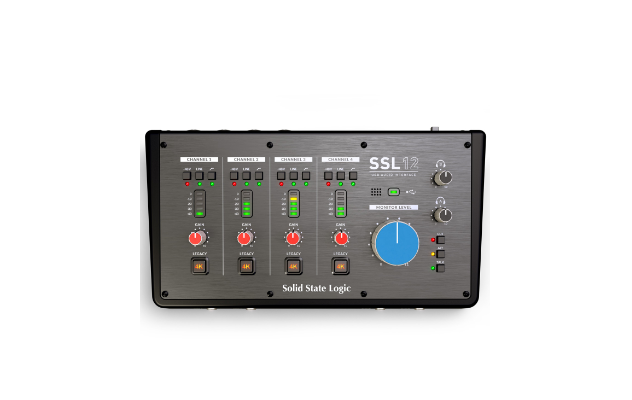 Interface audio SSL 12 à semi-conducteurs