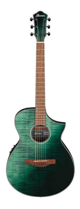 Ibanez AEWC32FMGSF Acoustic-electric Guitar (Dark Green Sunset Fade)