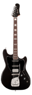Guitare électrique Guild Surfliner Deluxe Solidbody (noir métallisé)