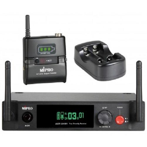Mipro Act-2401Act-24Hc Wireless Microphone Set Single Channel Wireless Microphone Kit - Red One Music